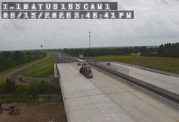Traffic closest to this camera is traveling eastbound on I-10.