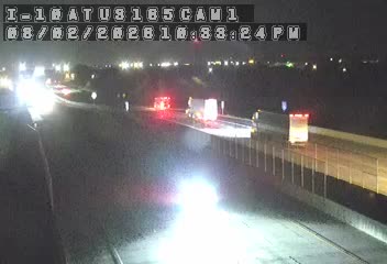 Traffic closest to this camera is traveling eastbound on I-10.