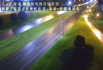 Traffic closest to this camera is traveling eastbound on I-20.