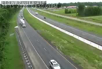 Traffic closest to this camera is traveling westbound on I-10.