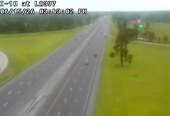Traffic closest to this camera is traveling eastbound on I-10.