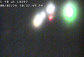 Traffic closest to this camera is traveling eastbound on I-10.