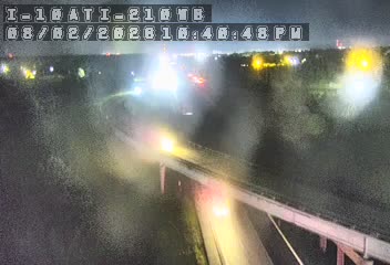 Traffic closest to this camera is traveling westbound on I-10.