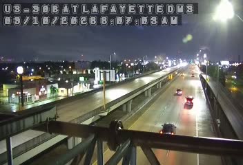 US 90B in New Orleans, US 90B at Lafayette Street DMS