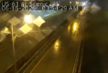 Traffic closest to this camera is traveling westbound on US 61.