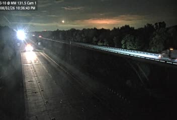 Traffic closest to this camera is traveling westbound on I-10.