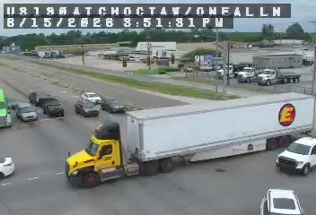 Traffic closest to this camera is traveling westbound on US 190.